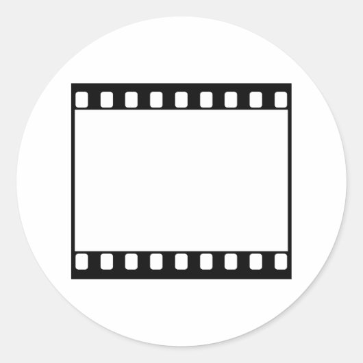 35 mm film ronde sticker (Voorkant)