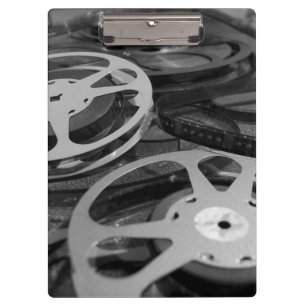  35 mm-filmrollen zwart-wit klembord
