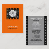 35 mm Lijst 01 - Oranje Visitekaartje (Voorkant / Achterkant)