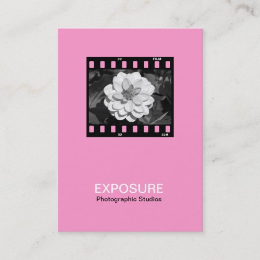 35 mm Lijst 01 - Roze Visitekaartje (Voorkant)
