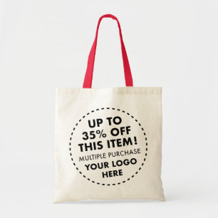 35% OFF Bulk Kopen Kortingsrood Handgrepen Custom Tote Bag