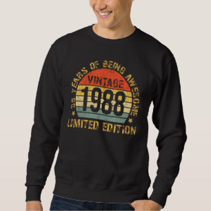 35 Verjaardagsversieringen Mannen 35th BDay 1988 Trui