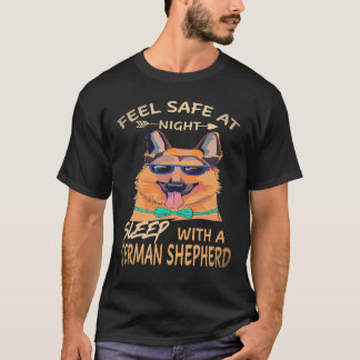 35 Voel je veilig 's nachts Slaap met een Duitse h T-shirt
