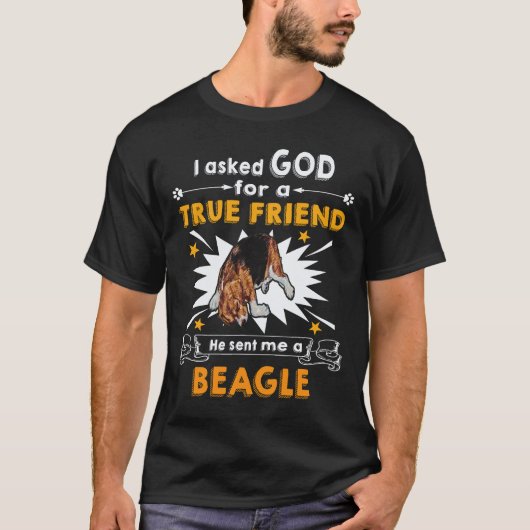35 Vroeg God - Ware Vriend - Een Beagle T-shirt (Voorkant)
