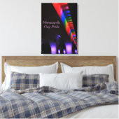 35 W Bridge Minneapolis - Gay Pride Canvas Afdruk (Insitu (Slaapkamer))