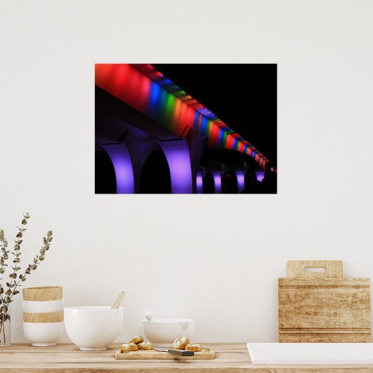 35 W Bridge Minneapolis - Gay Pride Poster (Keuken)