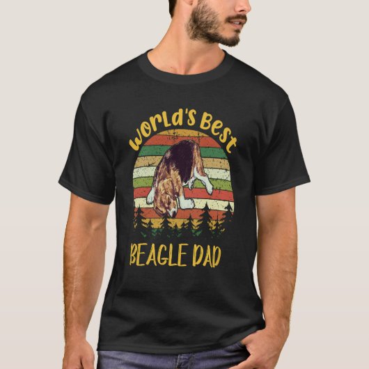 35 Werelds Beste Beagle Vader Beagle T-shirt (Voorkant)