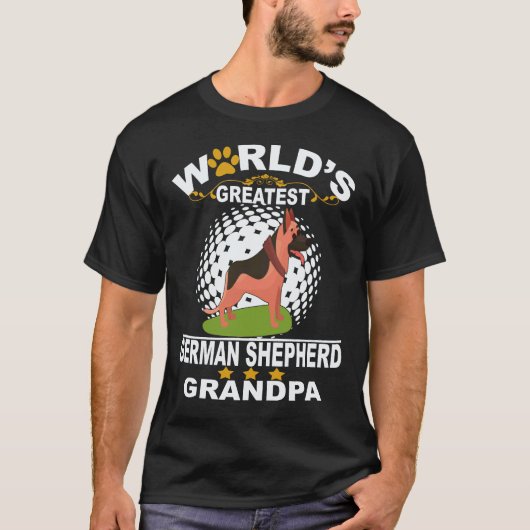 35 Werelds Grootste Duitse Herders Grootvader Duit T-shirt (Voorkant)
