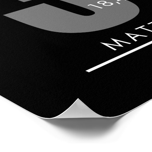 35 Years Retirement or Employee Appreciation Gift Poster (Hoek)