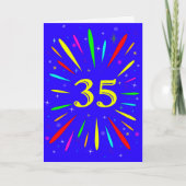 35e 'Birthday Explosion'-Kaart Kaart (Voorkant)