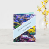 35e bruiloft Jubileum koraal Kaart (Gele Bloem)