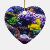 35e bruiloft Jubileum koraal Keramisch Ornament (Achterkant)