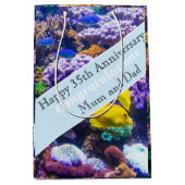 35e bruiloft Jubileum koraal Medium Cadeauzakje (Voorkant)