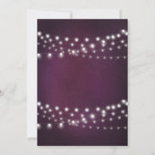 35e bruiloft Jubileum String Lights Kaart (Achterkant)