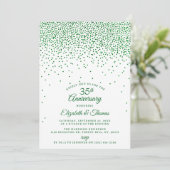 35e Emerald Wedding Jubileum Kaart (Staand voorkant)