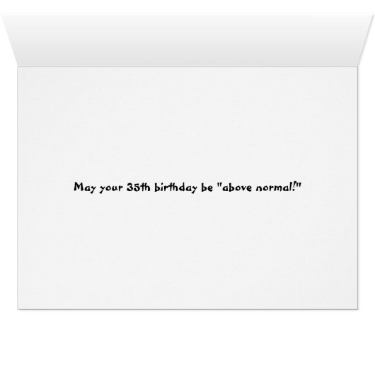 35e geboortedag Beer in Boat (Binenzijde Horizontaal (Onderkant))