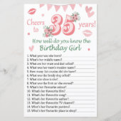 35e Hoe goed ken je het verjaardagsmeisje? (Voorkant)