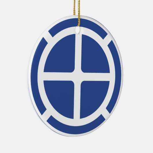 35e Infanteriedivisie Badge Keramisch Ornament (Rechts)