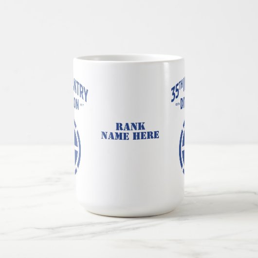 35e Infanteriedivisie Badge Koffiemok (Center)