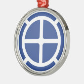 35e Infanteriedivisie Badge Metalen Ornament (Links)