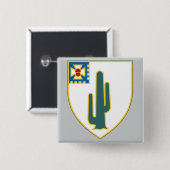 35e infanteriestelsel vierkante button 5,1 cm (Voorkant /achterkant)