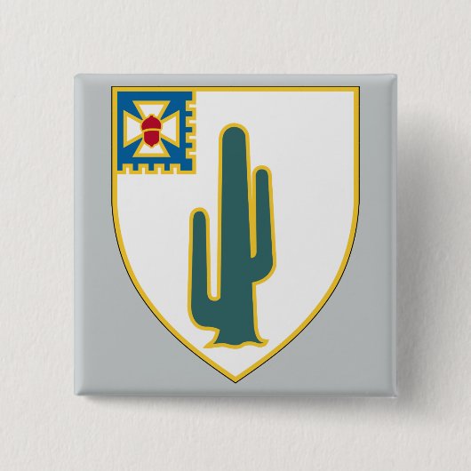 35e infanteriestelsel vierkante button 5,1 cm (Voorkant)