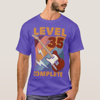 35e jaarniveau 35 Complete E-gitaar T-shirt