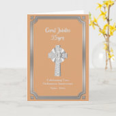 35e Jubilee Ordination Jubileum Priest Coral Kaart (Gele Bloem)