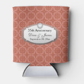 35e Jubileum Bruiloft Jubileum Koraal Z22 Blikjeskoeler (Voorkant)