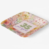 35e Jubileum Cosmos Floral Design Papieren Bordje (Gebogen)