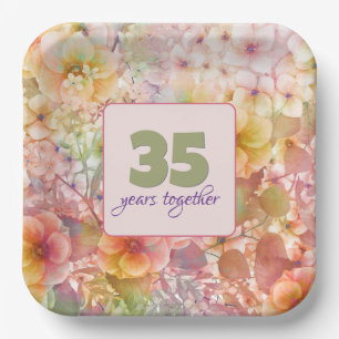 35e Jubileum Cosmos Floral Design Papieren Bordje