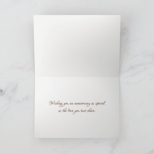 35e Jubileum Deer Antler Bouquet Kaart (Binnen)