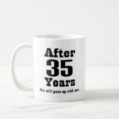 35e Jubileum (Funny) Koffiemok (Links)