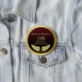 35e Jubileum Gold Medal Ronde Button 7,6 Cm (In situ)