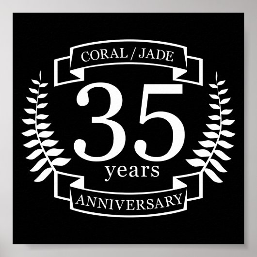 35e JUBILEUM JADE/CORAL Poster (Voorkant)
