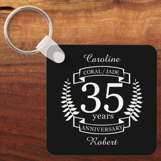 35e JUBILEUM JADE/CORAL Sleutelhanger (Voorkant)