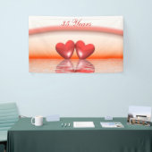 35e Jubileum koraal harten banner (Beurs)