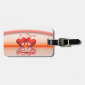 35e Jubileum koraalharten Bagagelabel (Voorkant horizontaal)