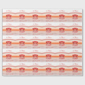 35e Jubileum koraalharten Cadeaupapier (Vlak)