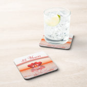 35e Jubileum koraalharten Drankjes Onderzetter (Rechterzijde)