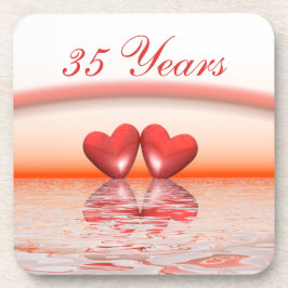 35e Jubileum koraalharten Drankjes Onderzetter
