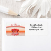 35e Jubileum koraalharten Etiket (Insitu)