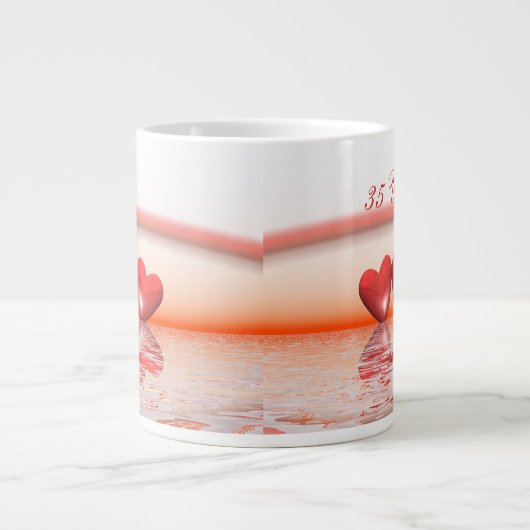 35e Jubileum koraalharten Grote Koffiekop (Voorkant)