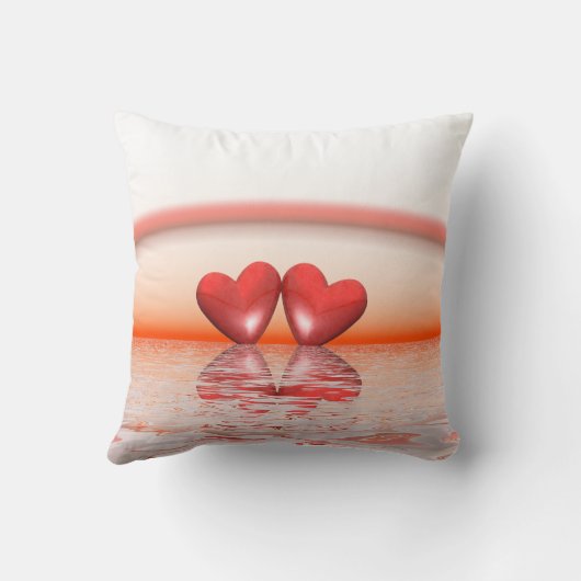 35e Jubileum koraalharten Kussen (Achterkant)