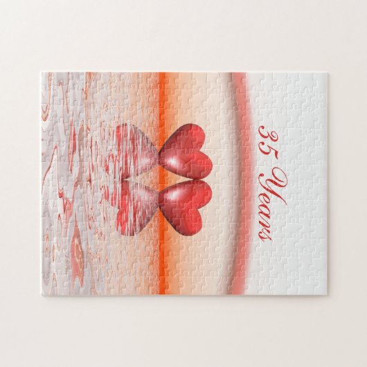 35e Jubileum koraalharten Legpuzzel (Horizontaal)