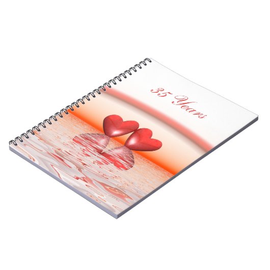 35e Jubileum koraalharten Notitieboek (Linkerzijde)