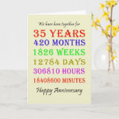 35e Jubileum-mijlpalenkaart Kaart (Gele Bloem)