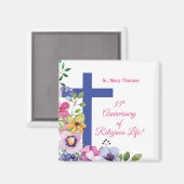 35e Jubileum Nun Religious Life personaliseren Magneet (Voorkant / Achterkant)