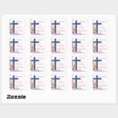 35e Jubileum Nun Religious Life personaliseren Vierkante Sticker (Vel)