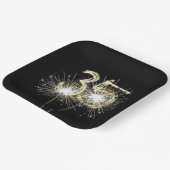 35e Jubileum-partijbrochure op zwart Papieren Bordje (Gebogen)